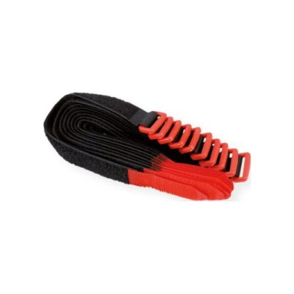 Organizer Velcro VELCRO rzep z oczkiem, 25 mm, 10 sztuk, czarny, 30 cm