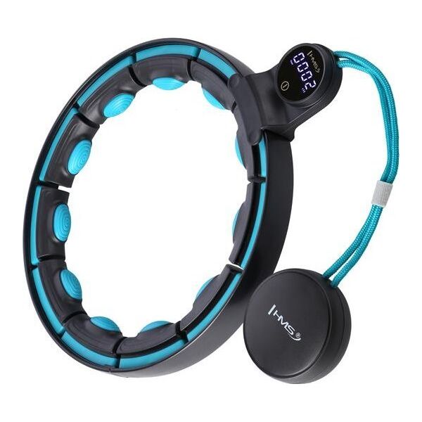 HMS HHM17 HULA HOP BLACK/TURQUOISE Z MAGNESAMI I OBCIĄŻNIKIEM + LICZNIK HMS