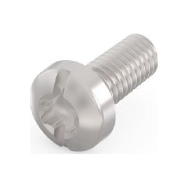 SCHROFF Śruba z łbem walcowym SCHROFF, Torx, stal niklowana, M2.5 x 7, 100 szt.
