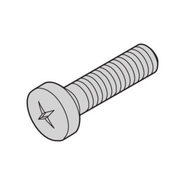 SCHROFF Śruba z łbem płaskim SCHROFF, M4x10