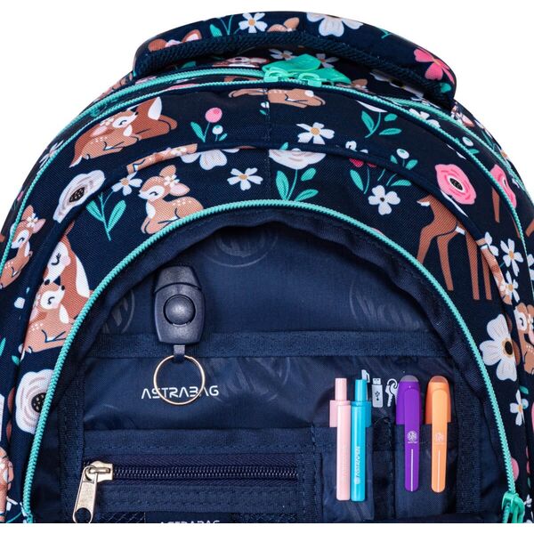 Astra Plecak szkolny Baby Deer sarenka AB330 3 komorowy 20l ASTRABAG