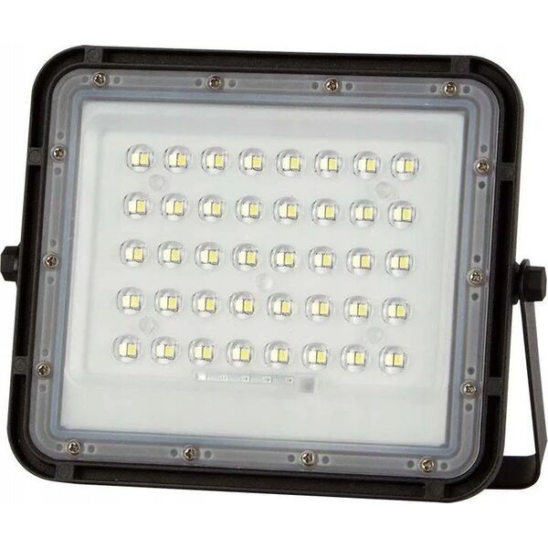 Naświetlacz V-TAC Projektor LED Solarny V-TAC 10W Pilot, AUTO, Timer, IP65 Czarny VT-80W 4000K 800lm