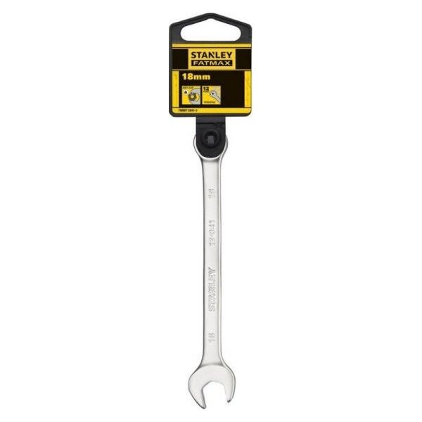Stanley KLUCZ PŁASKO-OCZKOWY 18MM ANTISLIP (1 SZT)