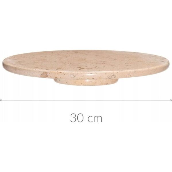 Obrotowa taca marmurowa, Ø 30 cm