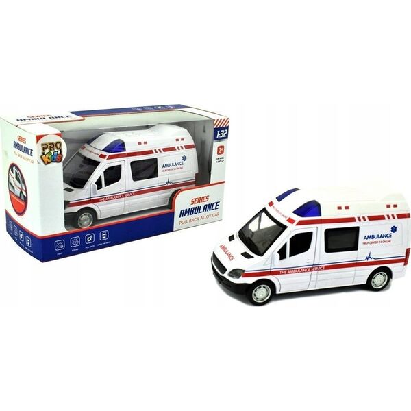 Pro Kids Pojazd metalowy - karetka 15cm
