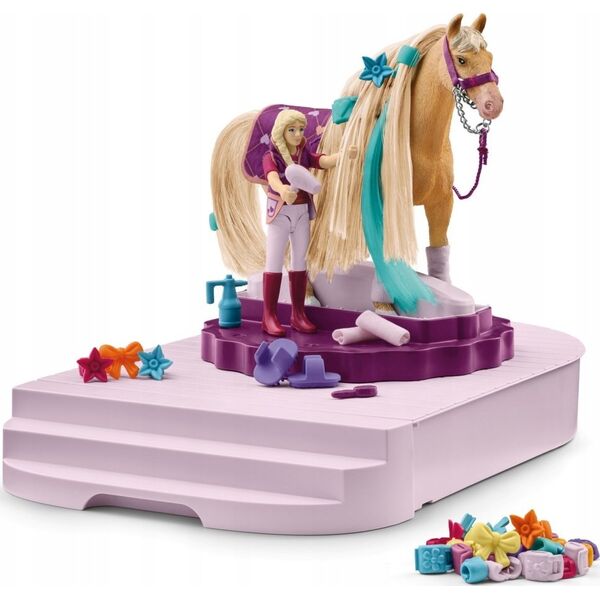 Schleich SCHLEICH SOFIAS OBROTOWA STACJA PIELĘGNACJA KONI