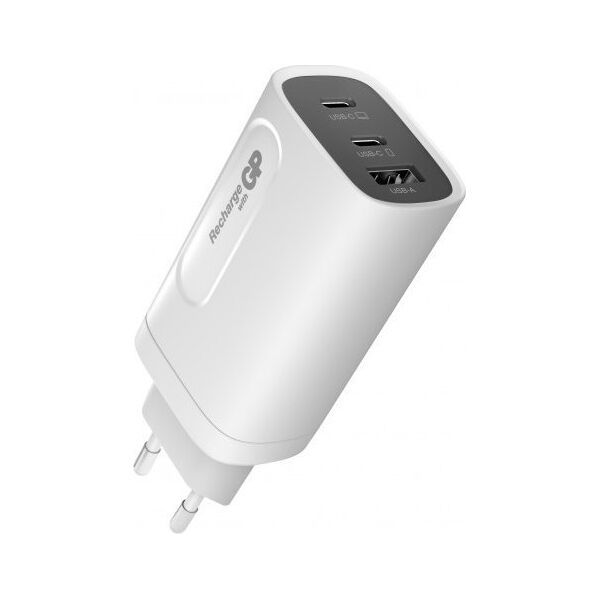Ładowarka GP GP GaN USB QuickChargeAdapter PD 2xUSB-C & 1xUSB-A white  65W