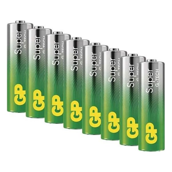GP 4+4 GP Super Alkaline 1,5V AA Mignon LR06 Rel.  03015ADHETA-B8