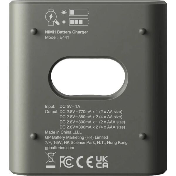 Ładowarka GP GP ReCyko B441 4-Port USB-Model Charger incl.4xAA NiMh 2100mAh