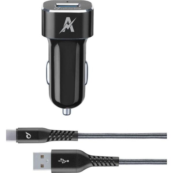 Ładowarka Cellular Line CAR CHARGER KIT TETRA SAMSUNG TYC BLACK