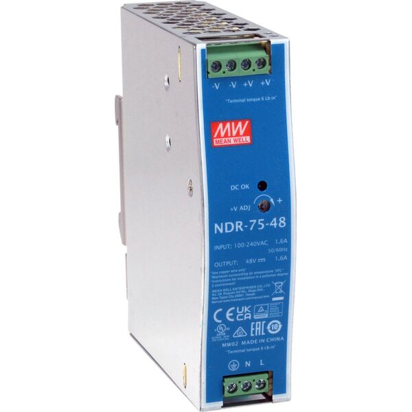 UPS LevelOne LevelOne ind. Netzteil POW-4822 48VDC  75W DIN-Schiene PoE
