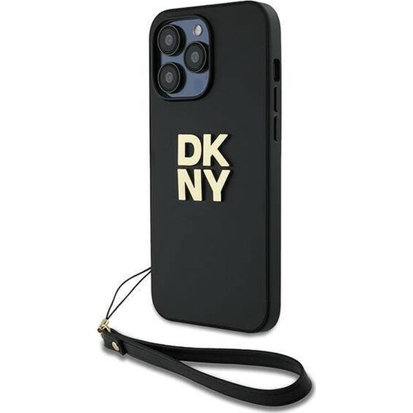 DKNY DKNY Wrist Strap Stock Logo - Etui iPhone 14 Pro (czarny)