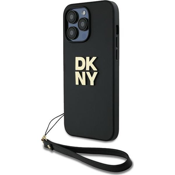 DKNY DKNY Wrist Strap Stock Logo - Etui iPhone 14 Pro (czarny)