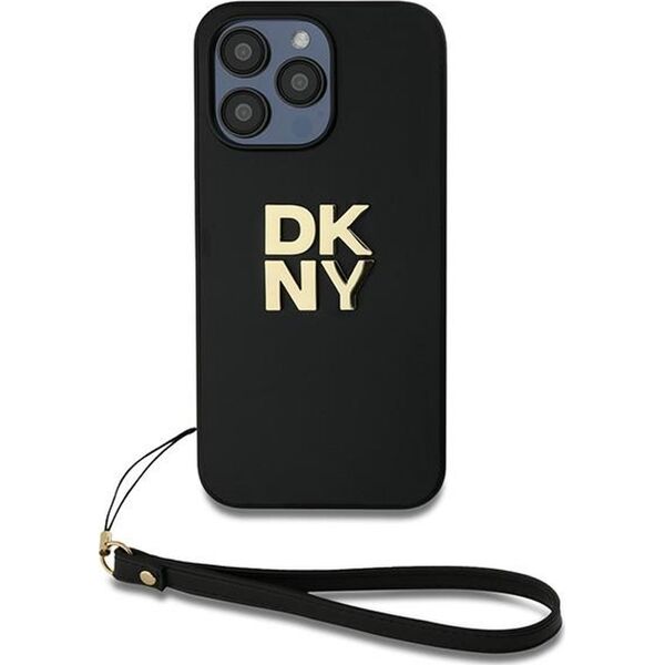 DKNY DKNY Wrist Strap Stock Logo - Etui iPhone 14 Pro (czarny)