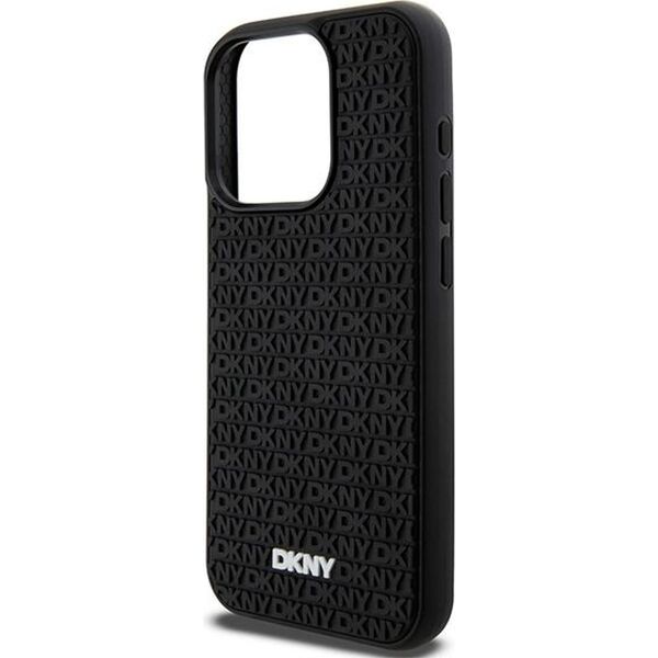 DKNY DKNY 3D Rubber Repeat Pattern - Etui iPhone 15 Pro (czarny)