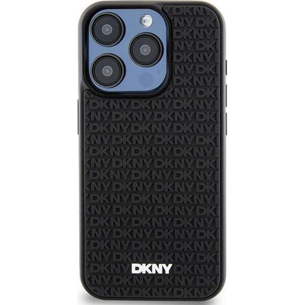 DKNY DKNY 3D Rubber Repeat Pattern - Etui iPhone 15 Plus (czarny)