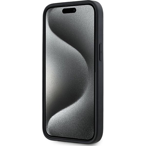 DKNY DKNY 3D Rubber Repeat Pattern - Etui iPhone 15 Plus (czarny)
