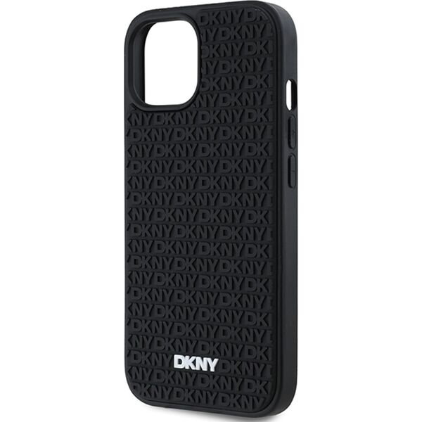 DKNY DKNY 3D Rubber Repeat Pattern - Etui iPhone 15 Plus (czarny)