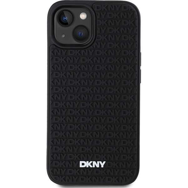DKNY DKNY 3D Rubber Repeat Pattern - Etui iPhone 15 Plus (czarny)