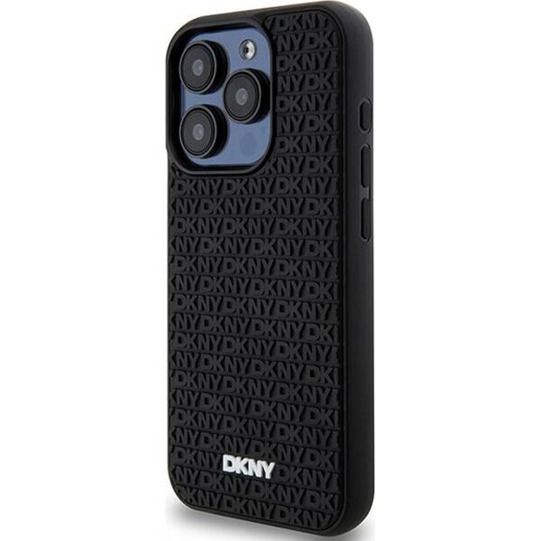 DKNY DKNY 3D Rubber Repeat Pattern - Etui iPhone 15 Pro Max (czarny)