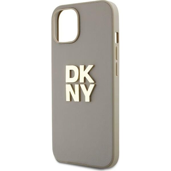 DKNY DKNY Wrist Strap Stock Logo - Etui iPhone 15 Plus (beżowy)