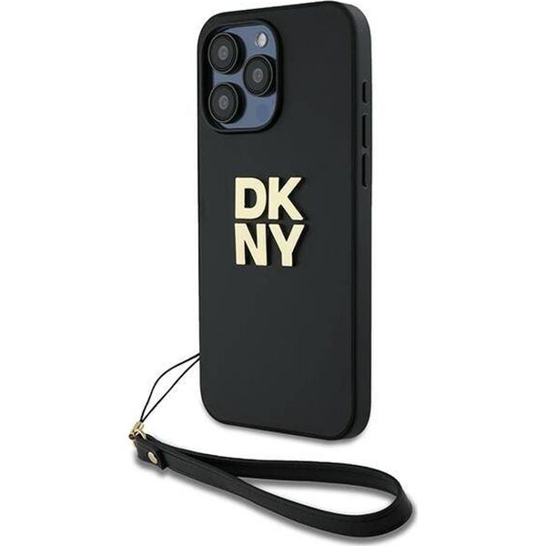 DKNY DKNY Wrist Strap Stock Logo - Etui iPhone 15 Pro Max (czarny)