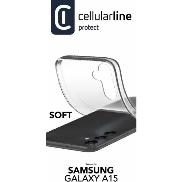 Cellular Line Cellularline Soft - Etui Samsung Galaxy A15 4G / 5G (przezroczysty)