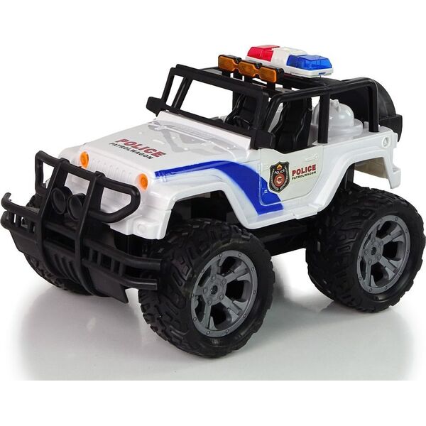LeanToys Auto R/C Policja Jeep Policyjny 1:14 Zdalnie Sterowane Efekty Świetlne