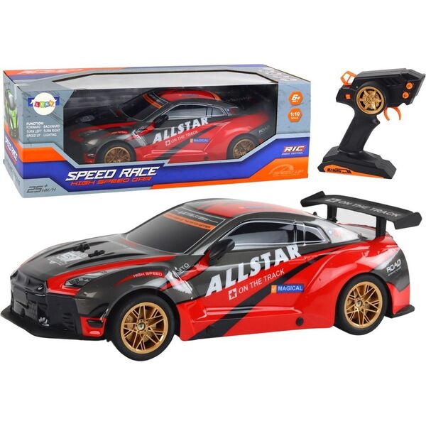 LeanToys Duże Auto Sportowe Zdalnie Sterowane 1:10 Czerwone