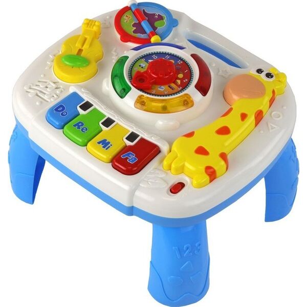 LeanToys Edukacyjny Interaktywny Stolik Tablica 2w1 Dla Maluchów Żyrafa