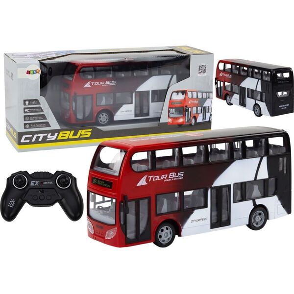 LeanToys Autobus Dwupiętrowy Zdalnie Sterowany RC Światła