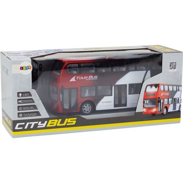LeanToys Autobus Dwupiętrowy Zdalnie Sterowany RC Światła