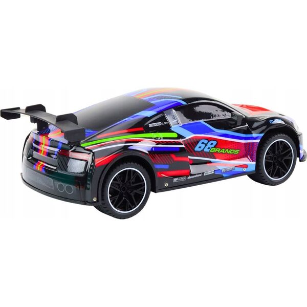 LeanToys Auto Sportowe Zdalnie Sterowane RC 1:10 25km/h Światła Czarny