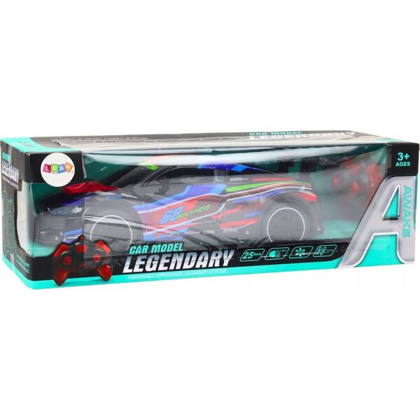 LeanToys Auto Sportowe Zdalnie Sterowane RC 1:10 25km/h Światła Czarny