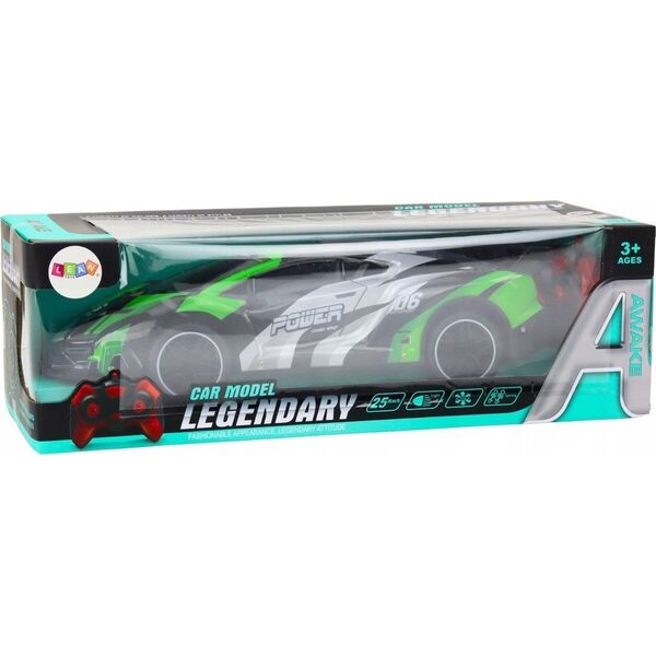 LeanToys Auto Sportowe Zdalnie Sterowane RC 1:10 25km/h Światła Zielony