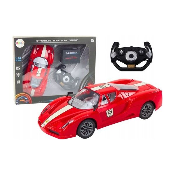 LeanToys Auto Sportowe Zdalnie Sterowane Na Pilota 1:16 R/C Czerwone