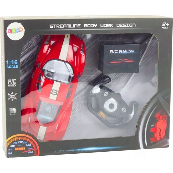 LeanToys Auto Sportowe Zdalnie Sterowane Na Pilota 1:16 R/C Czerwone