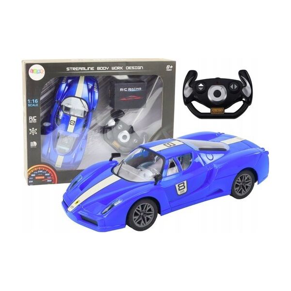 LeanToys Auto Sportowe Zdalnie Sterowane Na Pilota 1:16 R/C Niebieskie