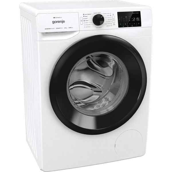 Pralka Gorenje Washing Machine | WPNEI82SBSWIFI | Energy efficiency class B | Front loading | Washing capacity 8 kg | 1200 RPM | Depth 47 cm | Width 60 cm | LED | Steam function | Wi-Fi
