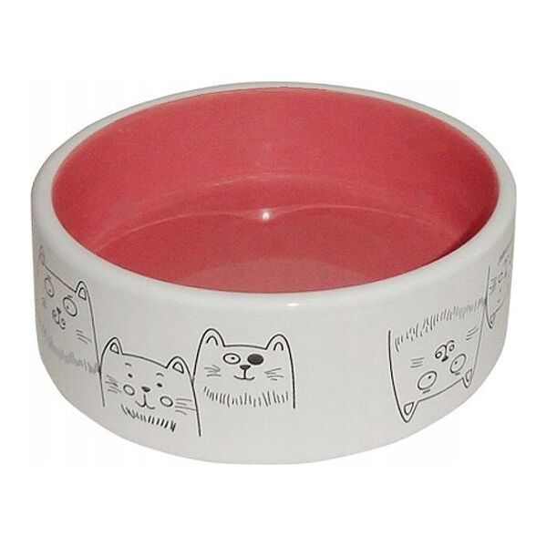 Yarro International YARRO MISKA CERAMICZNA DLA KOTA MOTYW     KOTA 12,5x4,5cm MIX KOLOR
