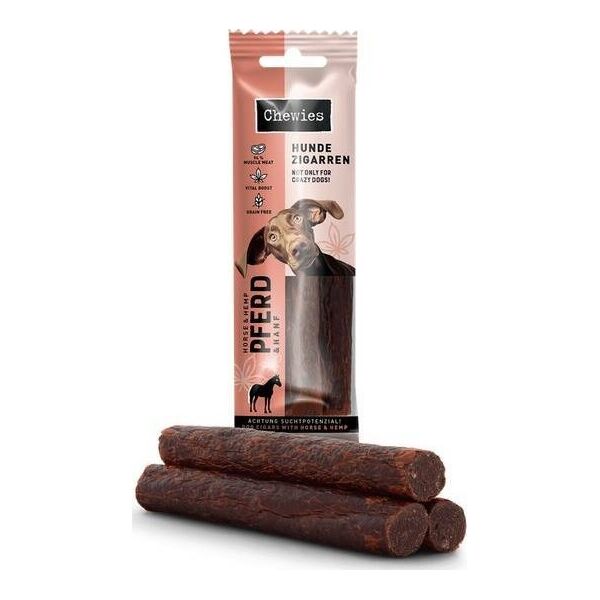 Chewies Chewies Hundezigarren Pferd & Hanf - konina & konopie 75g