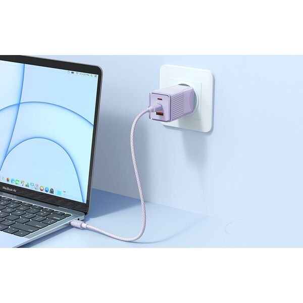Ładowarka Mcdodo Ładowarka sieciowa GaN 67W Mcdodo CH-1502 2x USB-C, USB-A (fioletowa)