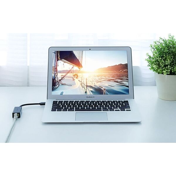 Adapter USB Ugreen Adapter sieciowy Ugreen CR111 USB 3.0 do RJ45, Gigabit Ethernet (czarny)