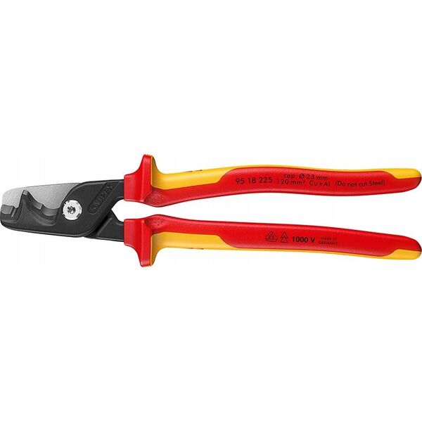 Knipex KNIPEX NOŻYCE DO CIĘCIA KABLI StepCut XL VDE 225mm