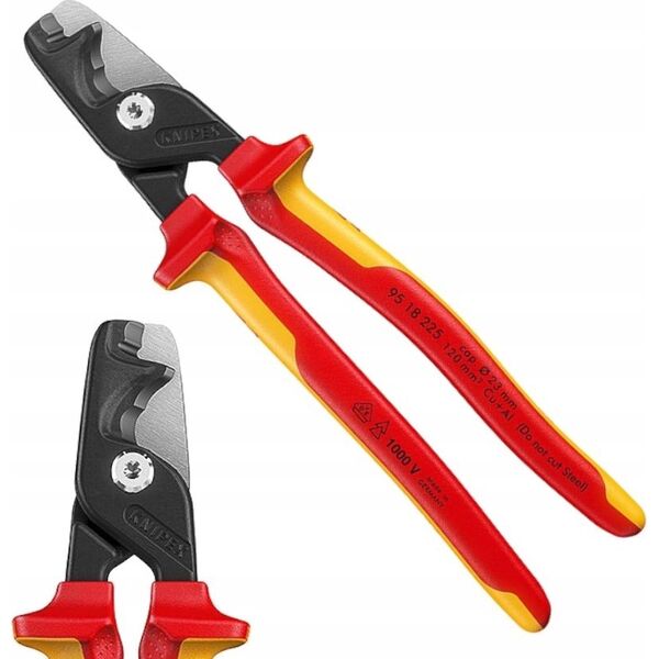 Knipex KNIPEX NOŻYCE DO CIĘCIA KABLI StepCut XL VDE 225mm