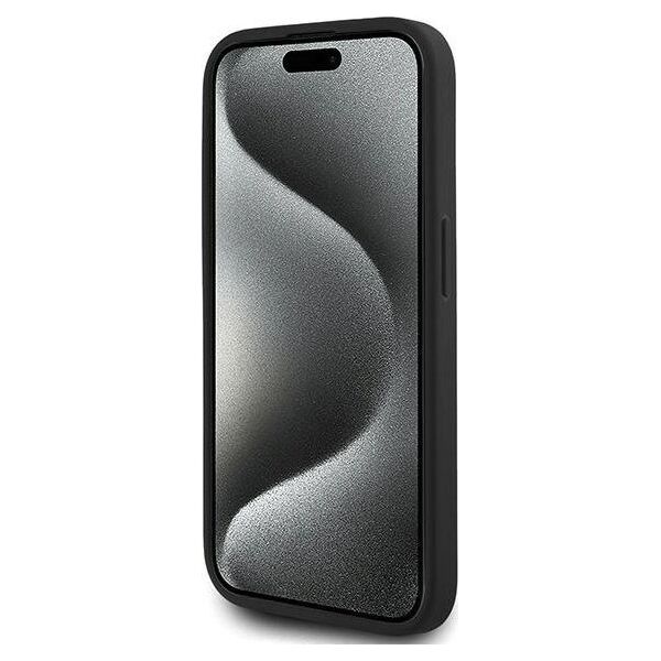 Karl Lagerfeld Karl Lagerfeld KLHCP15LPQDSMGK iPhone 15 Pro 6.1" czarny/black hardcase Diagonal Quilted Script