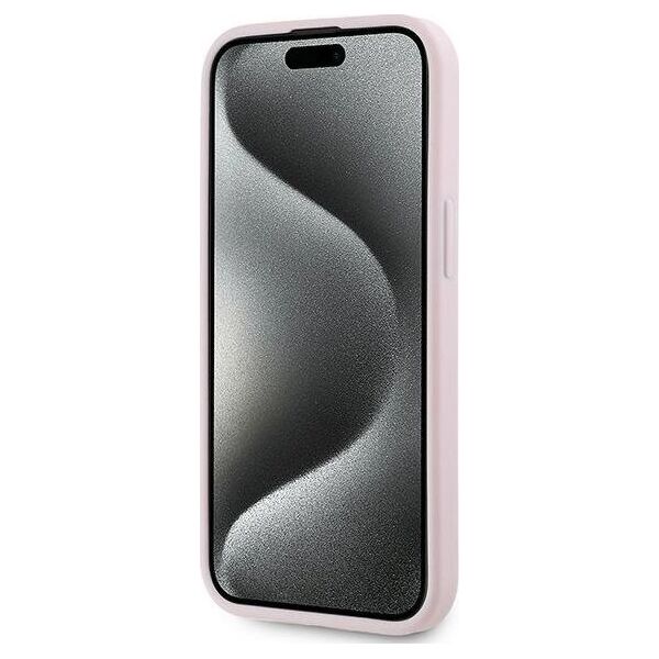 Karl Lagerfeld Karl Lagerfeld KLHCP15SPQDSMGP iPhone 15 / 14 / 13 6.1" różowy/pink hardcase Diagonal Quilted Script