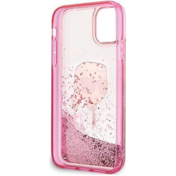 Karl Lagerfeld Karl Lagerfeld KLHCN61LNKHCP iPhone 11/ XR różowy/pink hardcase Glitter Karl Head