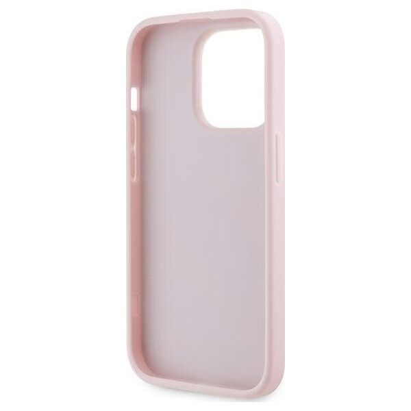 Karl Lagerfeld Karl Lagerfeld KLHCP14LPQDSMGP iPhone 14 Pro 6.1" różowy/pink hardcase Diagonal Quilted Script
