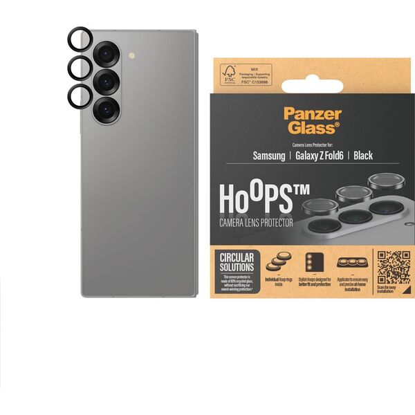 PanzerGlass PanzerGlass Hoops Camera Sam Z Fold6 F956 7373 camera lens protector hoop optic rings